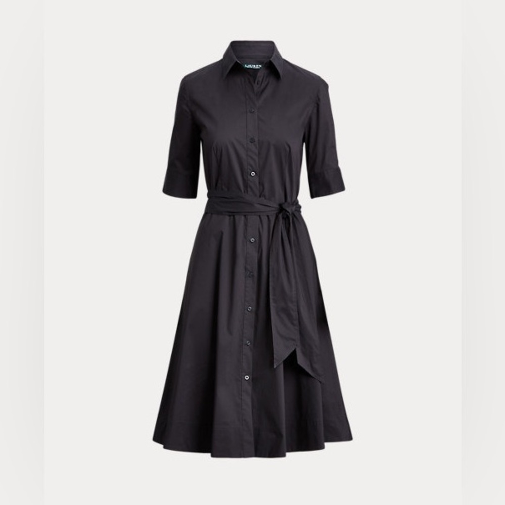 Belted Cotton-Blend Shirtdress
Save to Wishlist
Lauren